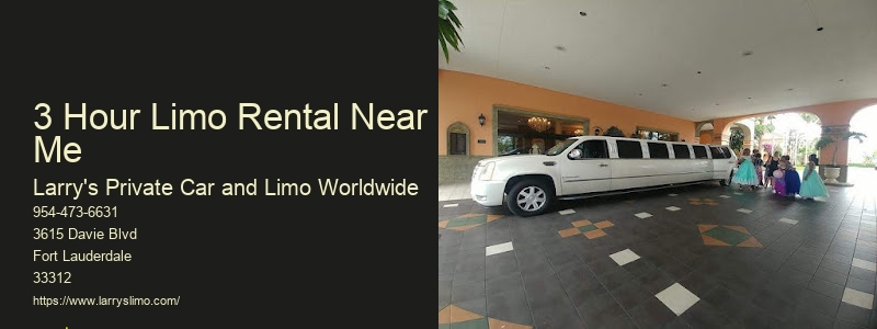 5 Hour Limo Rental