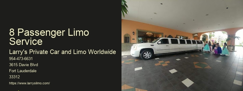 6 Passenger Limo Rental