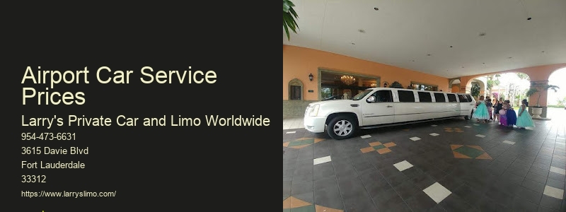 Executive Private Car Service Reviews