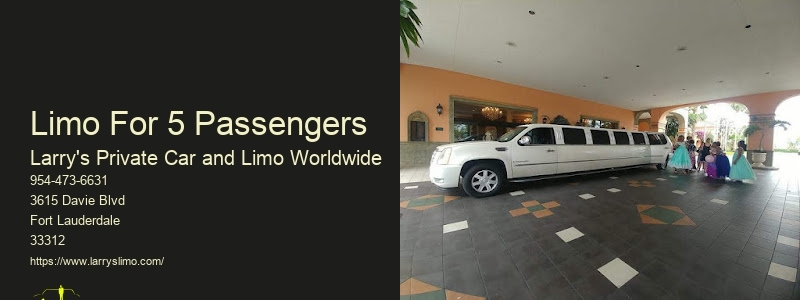 10 Person Limo Rental Price